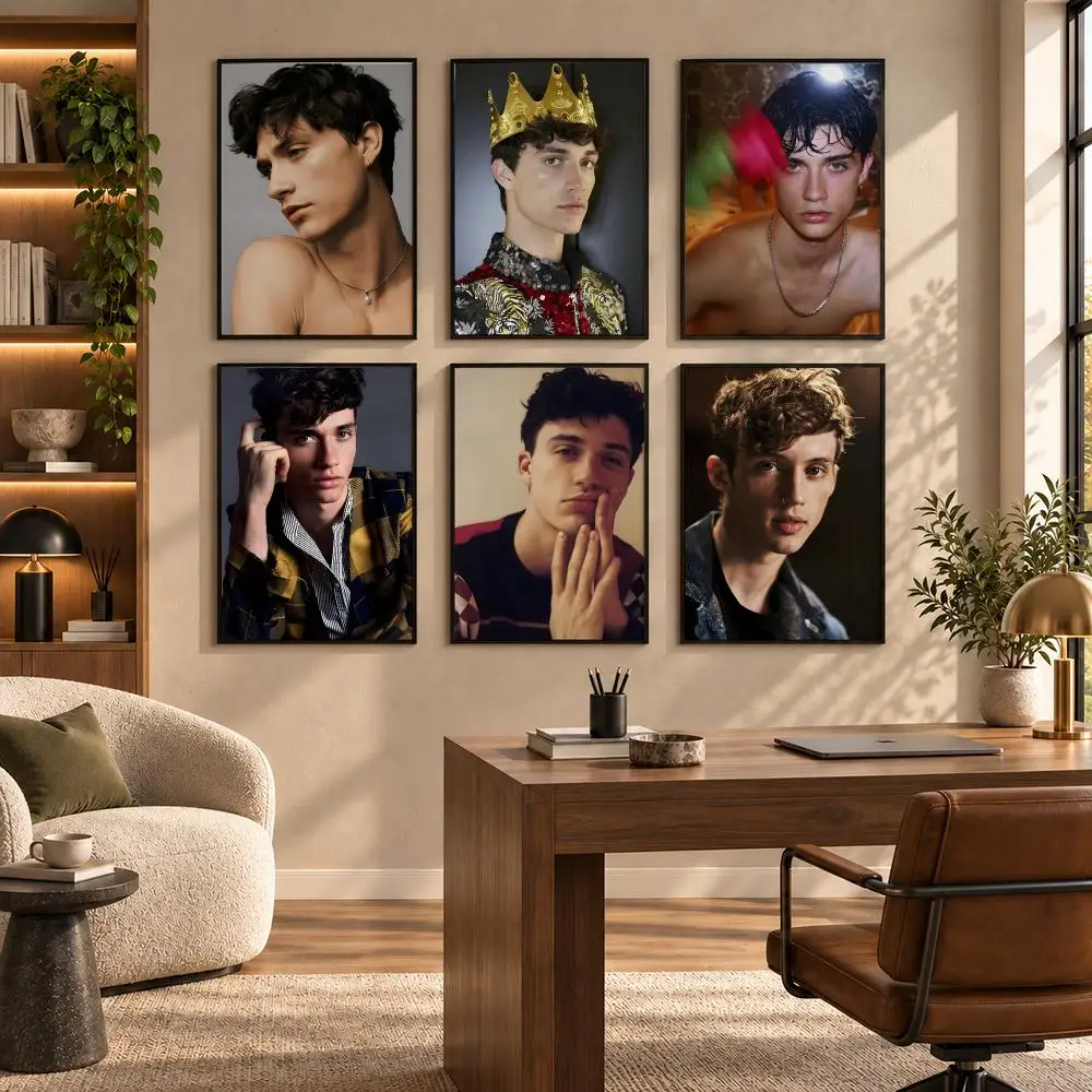 Jacob Bixenman Fashion Model Poster Self-adhesive Art Waterproof Paper Sticker Coffee House Bar Room Wall Decor
