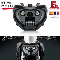 MT07 MT09 Headlight LED Lamp turn signal light FZ07 MT07 2018 2019 For YAMAHA Headlight MT09 FZ09 2014 2015 2016 DRL MT-09 MT-07