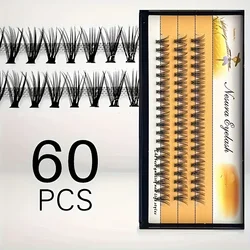 1 BOX (60 Clusters), 10D/20D 0.07C 8/9/10/11/12/13/14MM, Eyelash Extension Clusters, Single Cluster False Eyelashes Makeup Produ