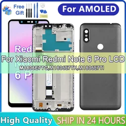 6.26'' AMOLED For Xiaomi Redmi Note 6 Pro LCD Display Touch Screen Digitizer For Redmi Note6 Pro M1806E7TG Assembly Replacement