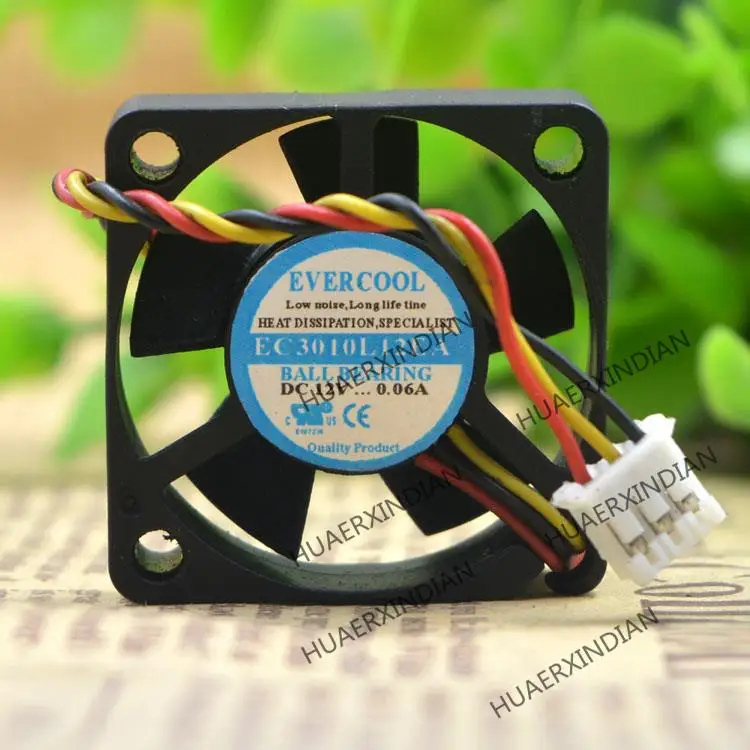 Nuevo Kit de montaje de ventilador de refrigeración, 12V, 0.06A, 3CM, EC3010L12EA, 3010