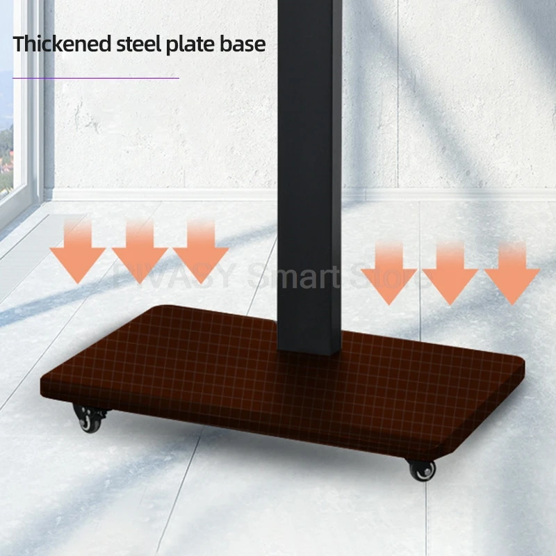 ل 26-75 بوصة تلفزيون حامل الهاتف المحمول ارتفاع قابل للتعديل مؤتمر البث المباشر الطابق عرض المحرك رف التلفزيون الصلب المدرفلة على البارد