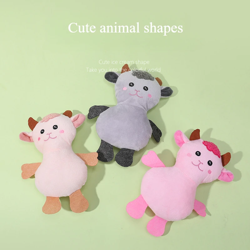 Pet Toys Cute Simulation Sheep Sheep Deer Animal Companion Doll PP Cotton Grinding Teeth Will Make Noise Dog Supplies