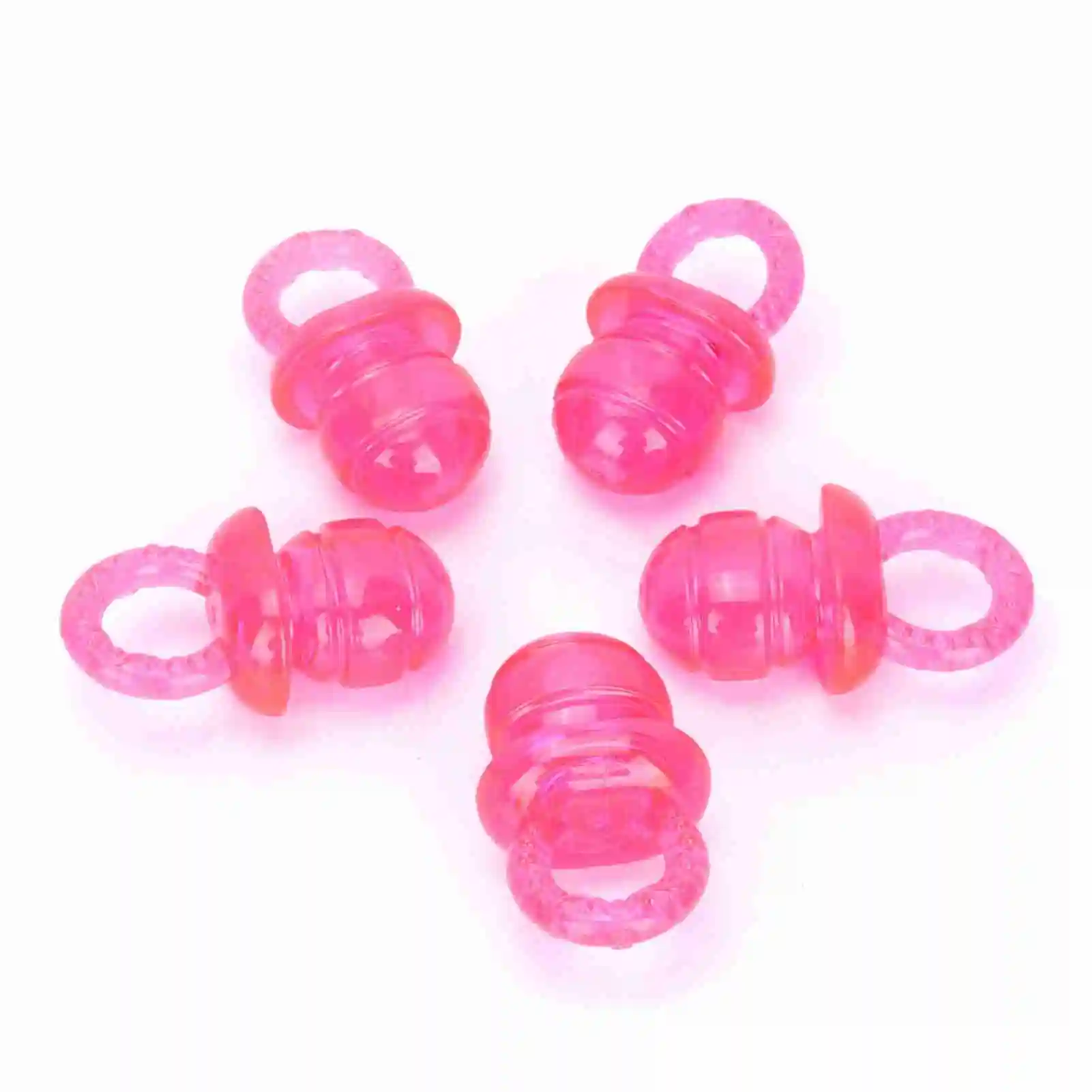 ZK30 5 pcs / Set Pacifier Shaped Pet Dogs Teether Teething Sounding Interactive Chew Toy
