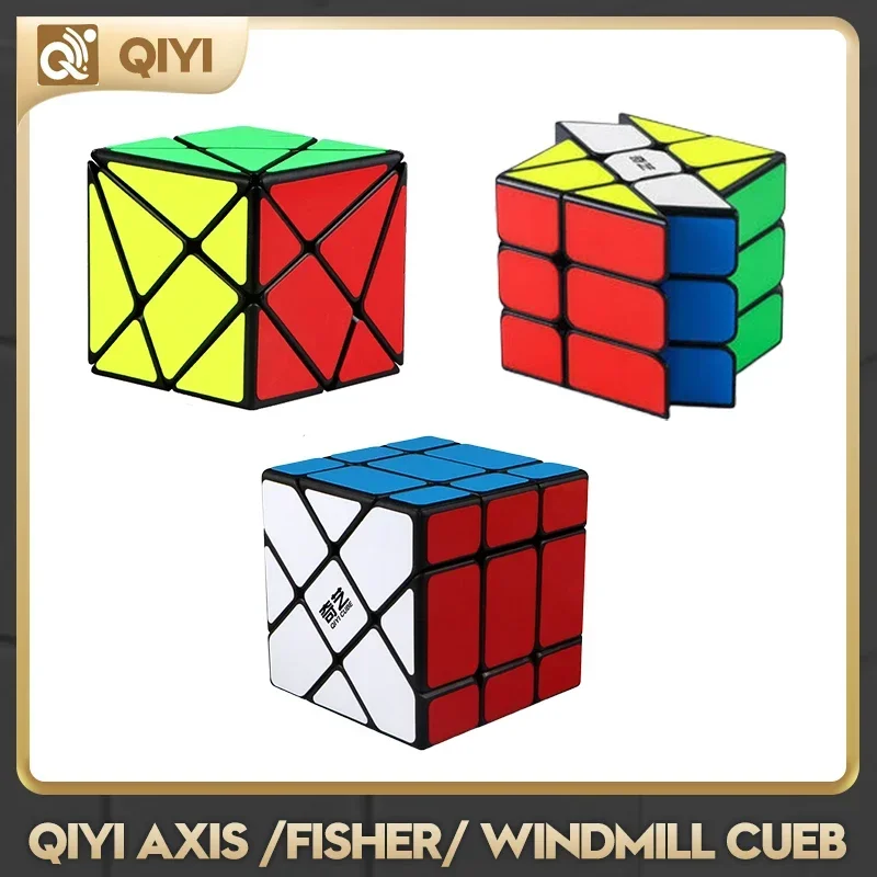 

[CubeFun] QiYi Axis Cube Tiled / Fisher Cube Tiled / Windmill Cube Tiled Magic Cube Черный Набор Speed Cubes Пазлы Игрушки