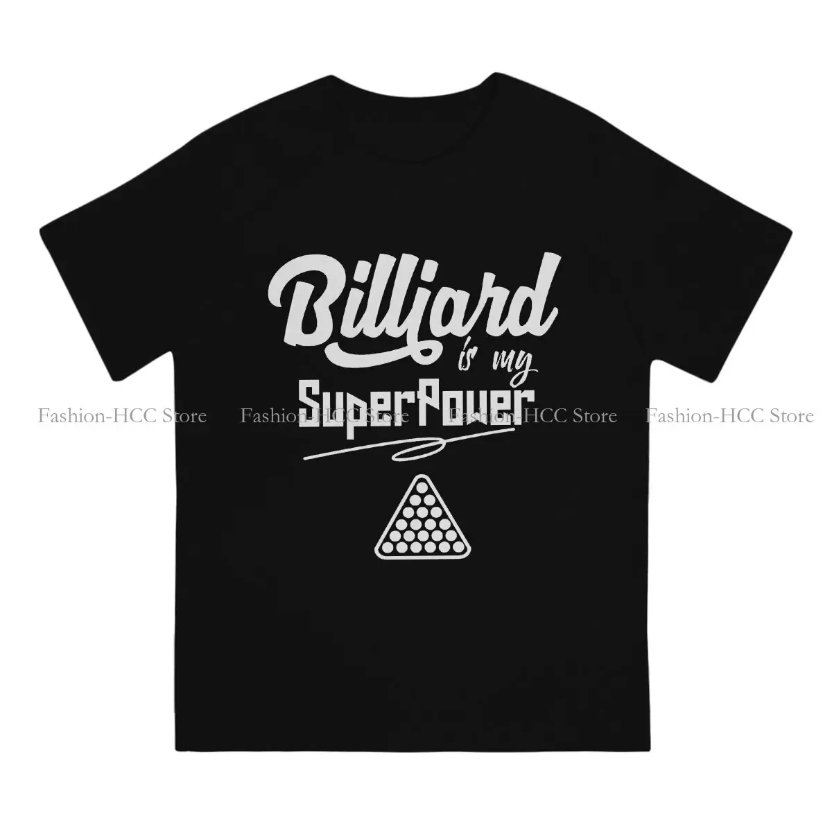 Billiard Cue Sport Pool Snooker Games Polyester TShirts Player WHITE Print Homme T Shirt Funny Clothing