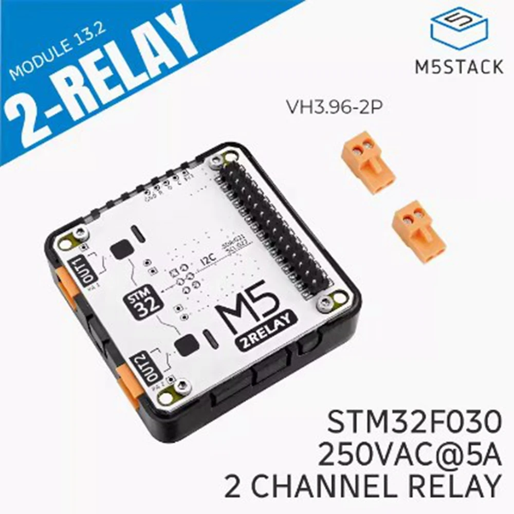 M5Stack 2Relay 13.2 Dual AC relay module STM32F030 I2C