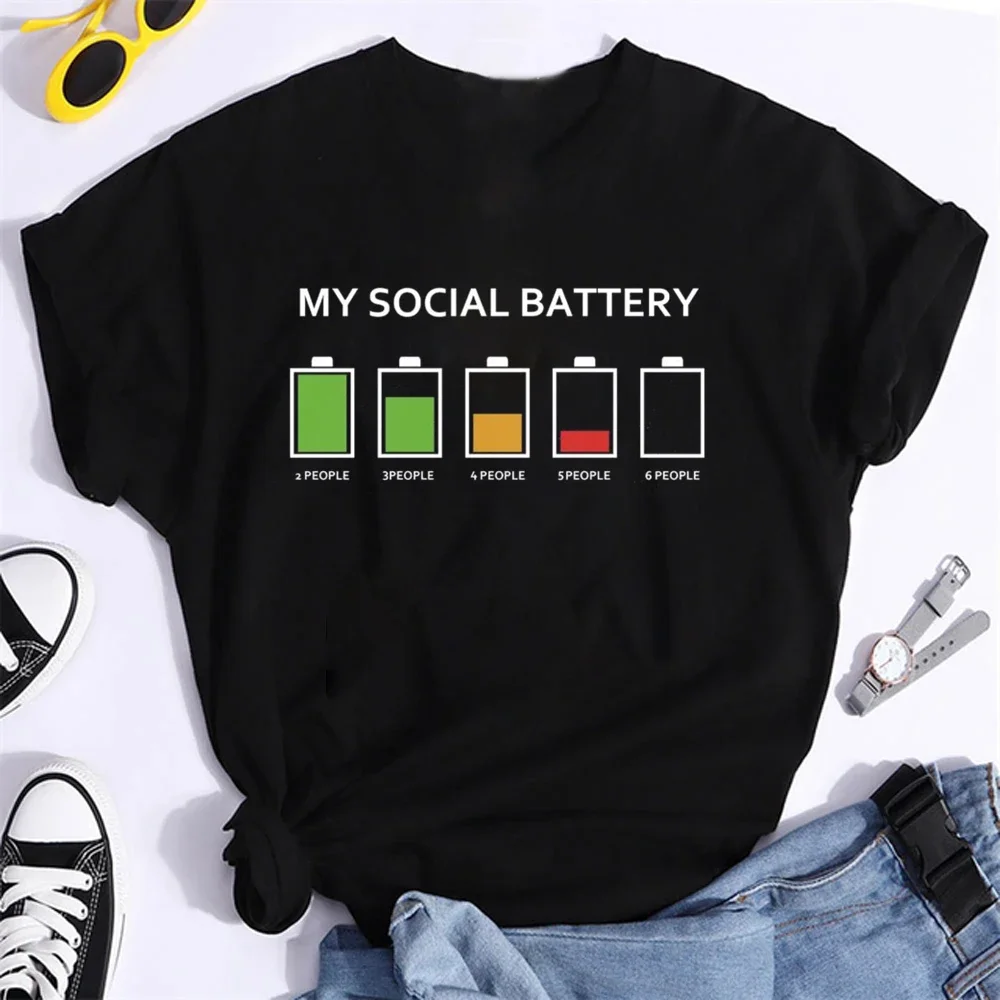 تي شيرت مطبوع عليه قطة كرتونية للنساء ، كم قصير ، توبات برقبة دائرية ، ملابس شارع للزوجين ، ملابس فضفاضة ، تنفس ، لطيف ، Y2K ، الصيف #6