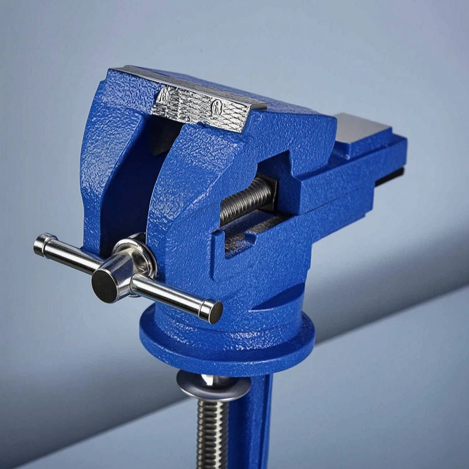 Bench Vise with Swivel Base Compact Bench Vise Tool Precision Safeguarding for Hobbyists, Hobby Desk, Home Garage