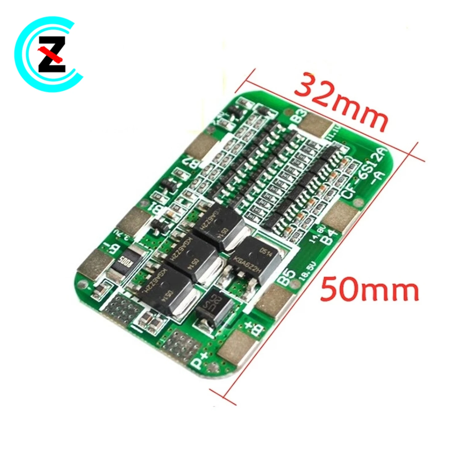 6S12A 6 series 22V 24V power tools Solar lighting 18650 special lithium battery protection board BMS