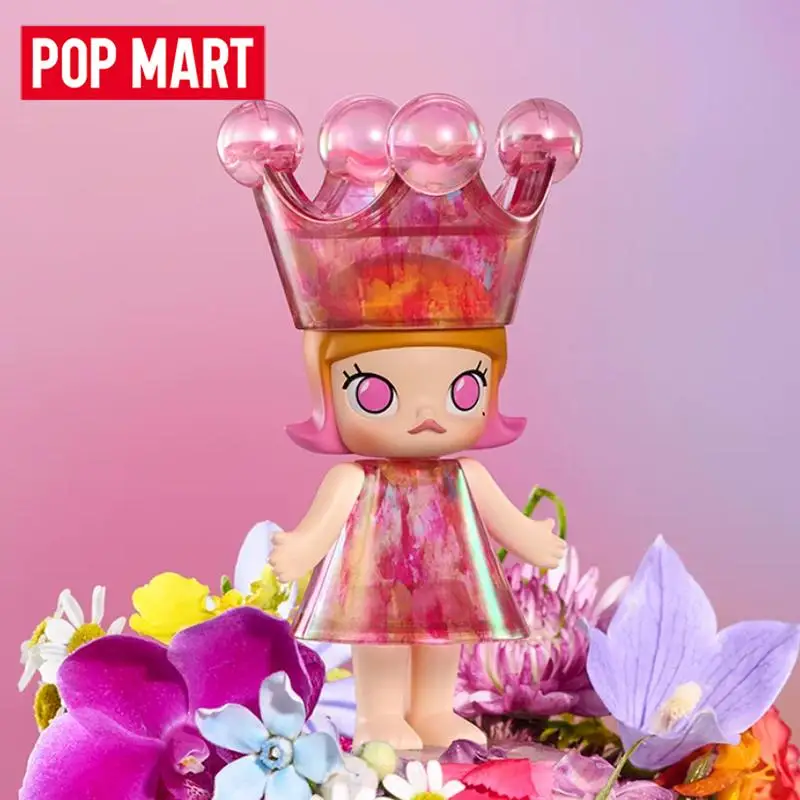 POP MART MEGA ROYAL MOLLY 100% Anniversary Series 1 Mystery Box Genuine Blind Box Guess Toys Bag Ornament Figurines Home Decor