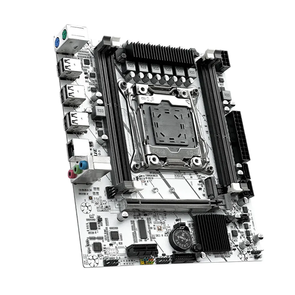 JGINYUE X99 Motherboard LGA 2011-3 Support Xeon E5 V3 CPU and DDR3 1333 1600MHz RAM M.2 NVME SATA ATX X99M-D D3