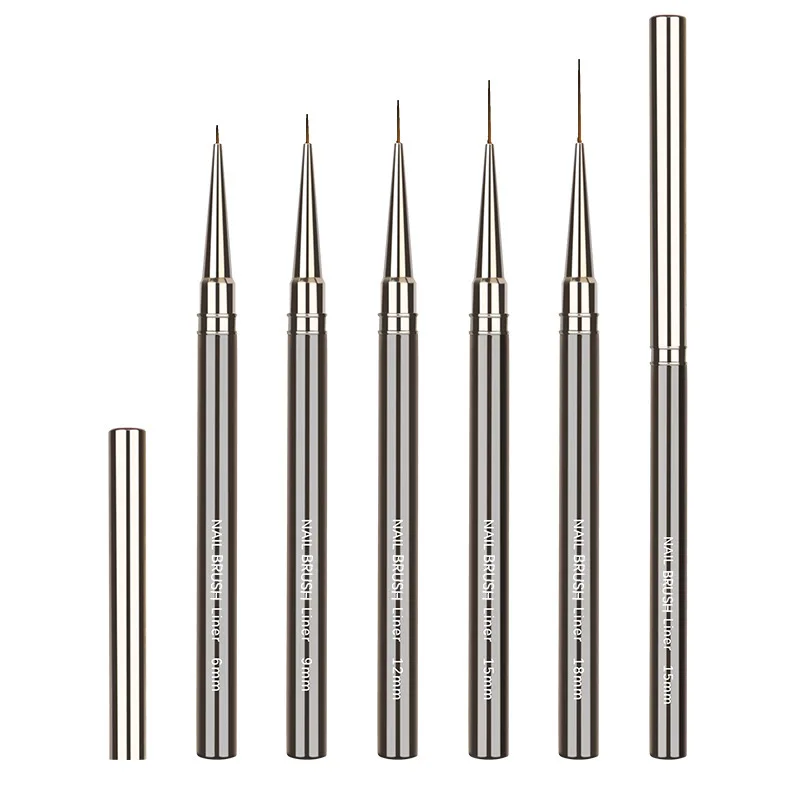 Manicure Pull Line Design Pen, Hook Line Point Flower Dual Use Pen, Professional Nail Art Coloring Tool