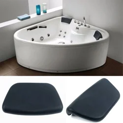 Spa Bath Pillow PU Bathtub Headrest Waterproof Bath Cushion 265*150*60mm Anti-slip Comfortable Support Back Tub Holder