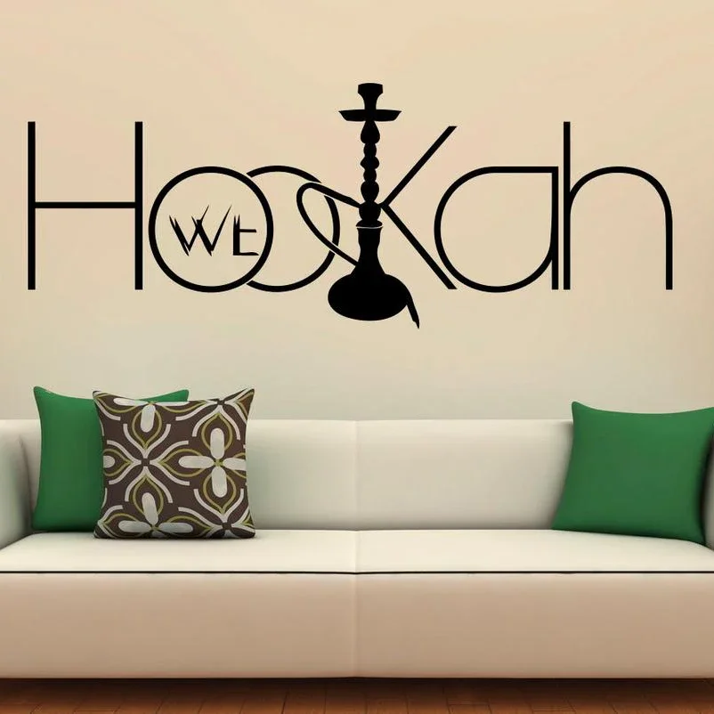 

Hookah Wall Decal Vinyl Stickers Relax Arabic Wall Sticker Home Interior Decor Design Art Murals for Hookah Lounge Decor C606