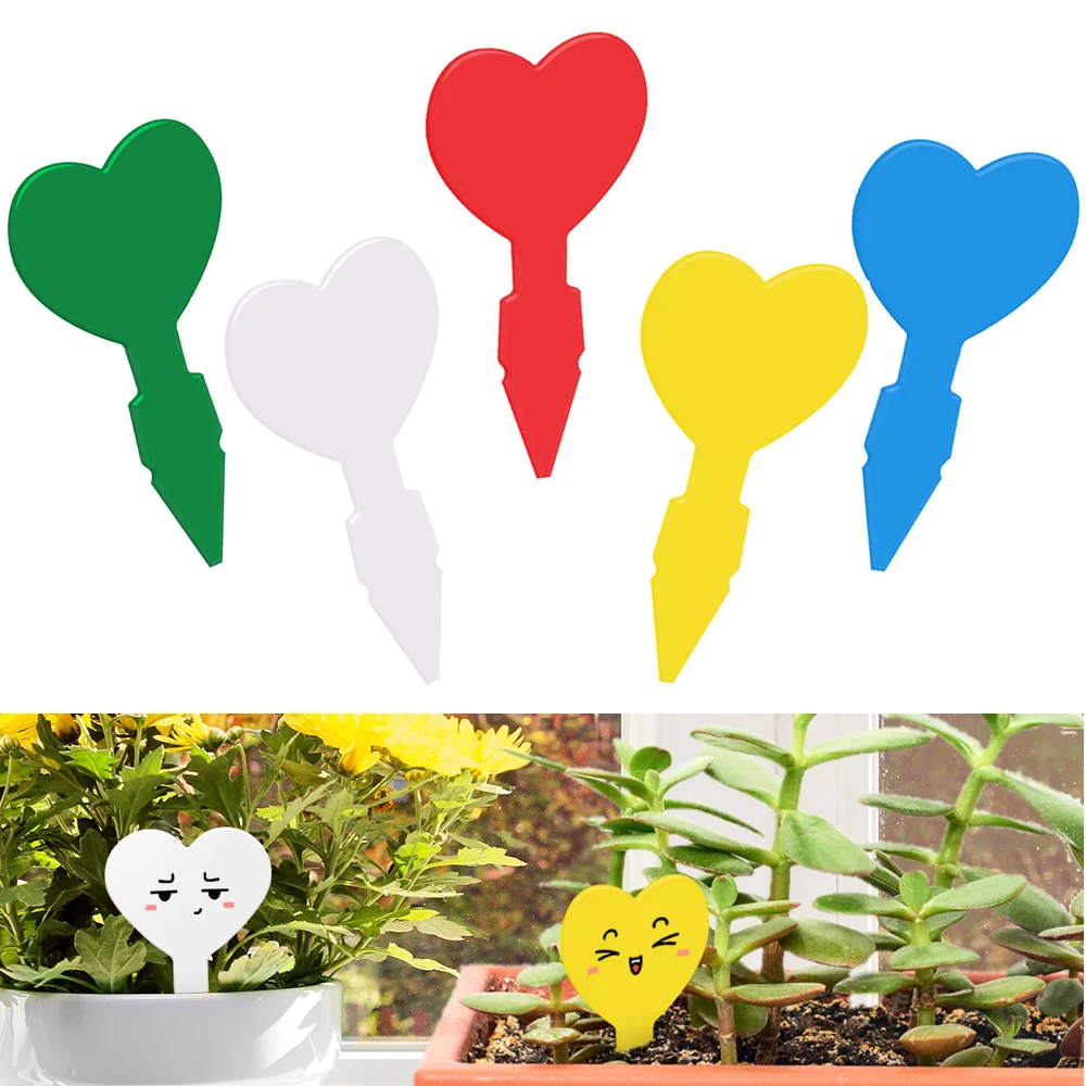 Good Quality Thickened Plastic Plant Label Waterproof Sun-Proof Nursery Heart Garden Tag Reusable for Potted Herb Flowers