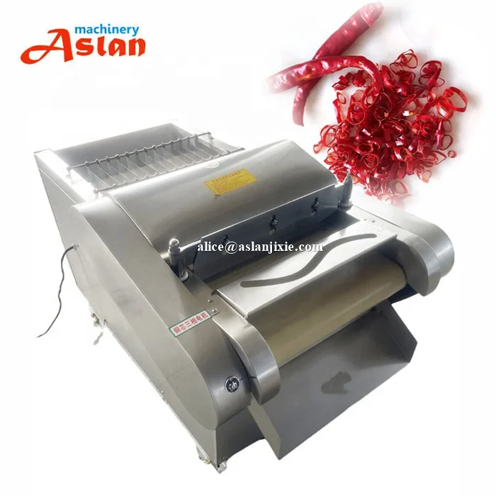 

Automatic Fresh Chili Slicing Machine/ Dry Chili Pepper Cutting Shredding Machine