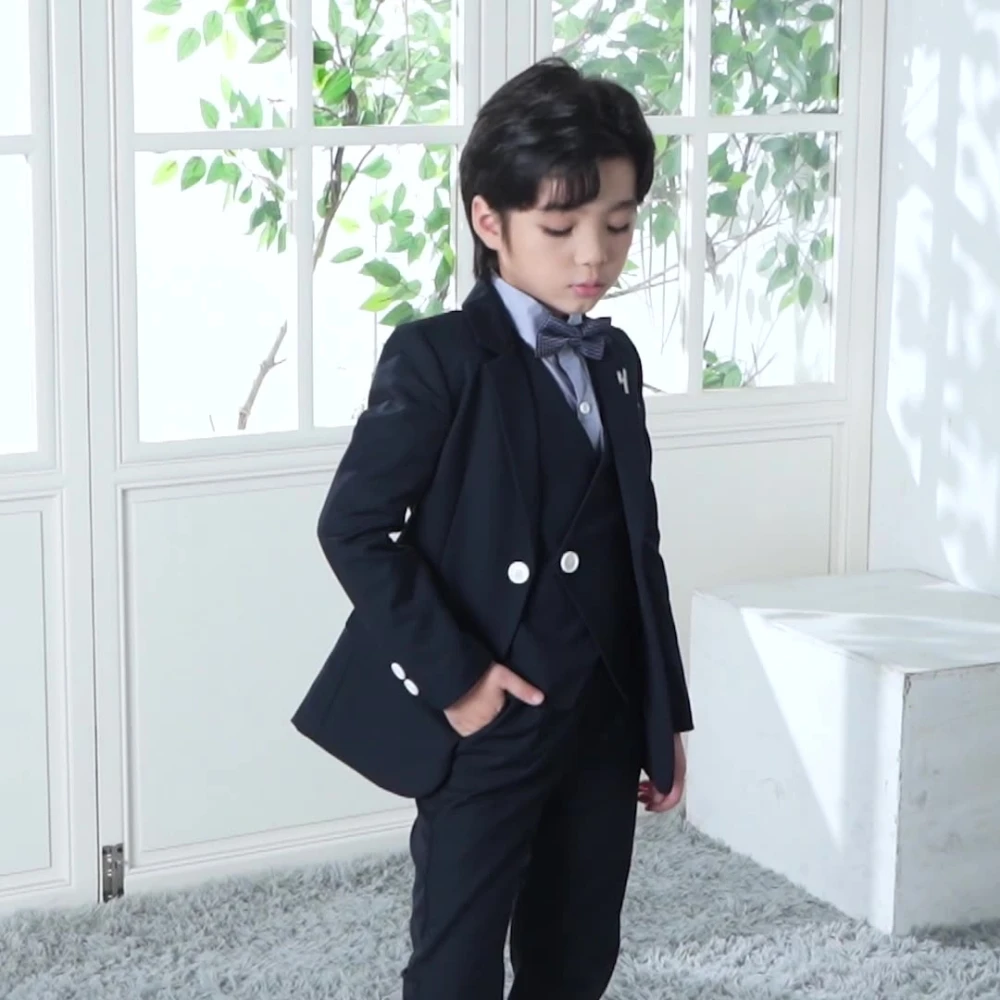 Txjojn Fast Ship Regular Fit Kids Suit Set Two Button Tuxedo Sets Hot Sale Boys Suit For Wedding Party Guest Stage Performance