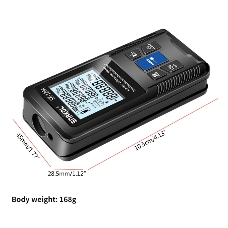 Intelligent Lasers Distance Display Meter Portable Hand Held Digital Measure Tool Roulette Rangefinder Shockproof DropShipping