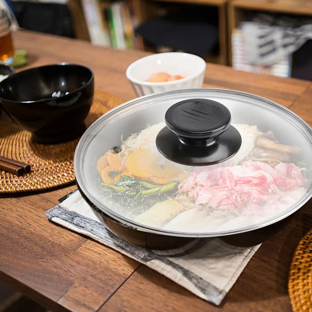 

1Pcs Tempered Glass Pot Lid Transparent Universal Cover Kitchen Use Anti Oil Splashing Multi Function Pot Lid Cover