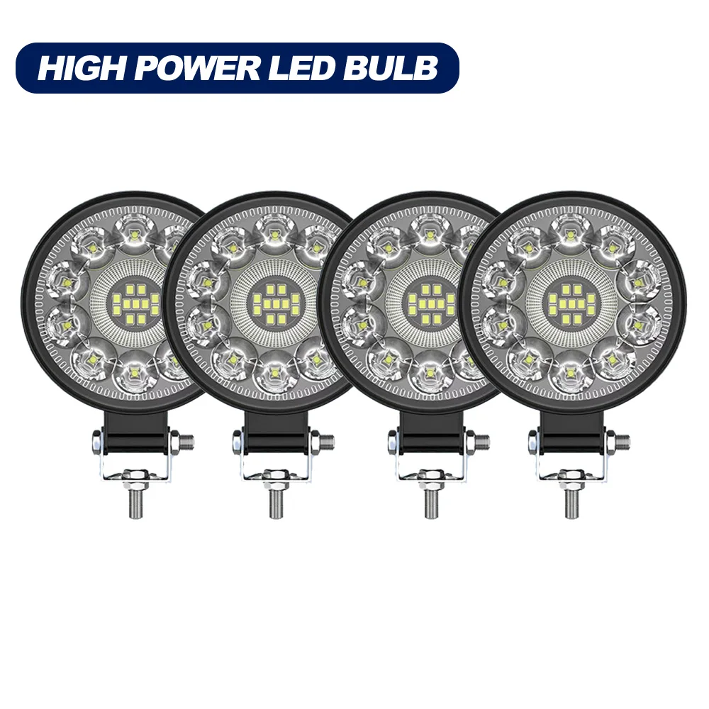 

3''Car led Light 21LED Floodlight Auxiliary Light Flood Fog Lamp 12v24v Bar Off-road Vehicle Modification Light 4x4 Accessories