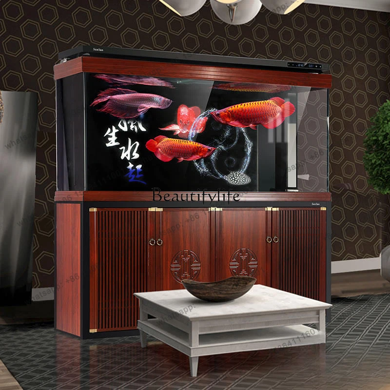 

X4 Large Dragon Fish Tank Super White Aquarium Change Water Living Room Floor Home