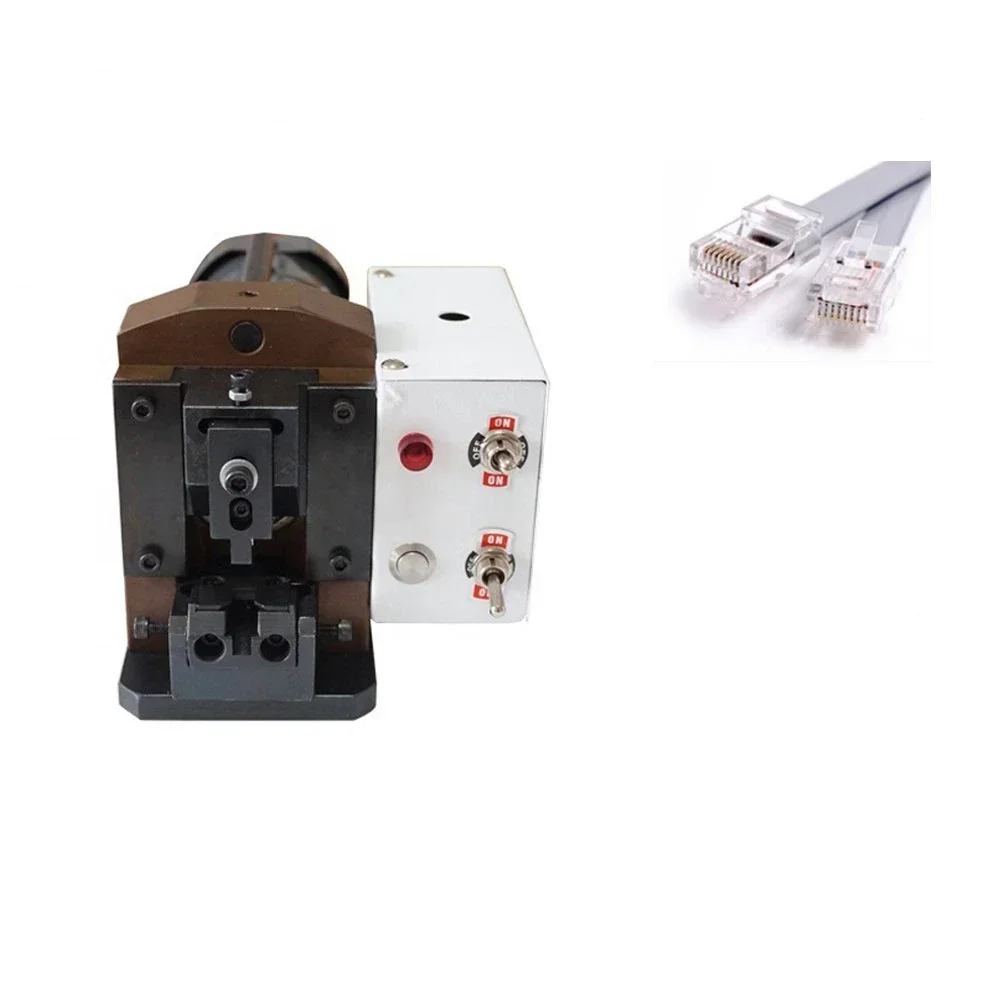 Cable Manufacturing Equipment Twisted Pair Connector Crimping Machine for RJ 45 CAT 5 CAT 6 Ethernet Cables