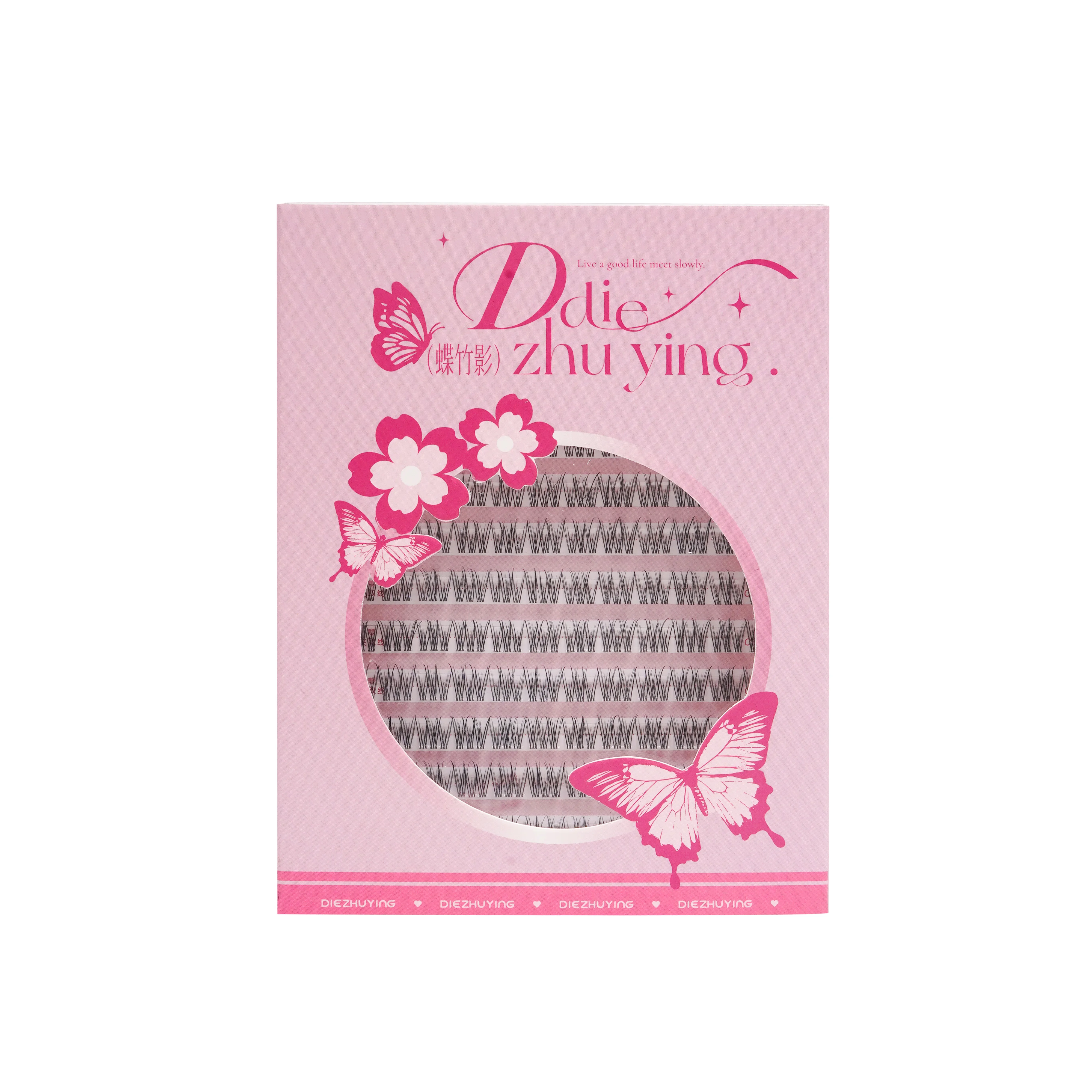 Zelfklevende Faux Nertsen Valse Wimper 120 Bundels Stemless Licht Natuurlijke 3D Individuele Wimper extension cluster make-up wimpers