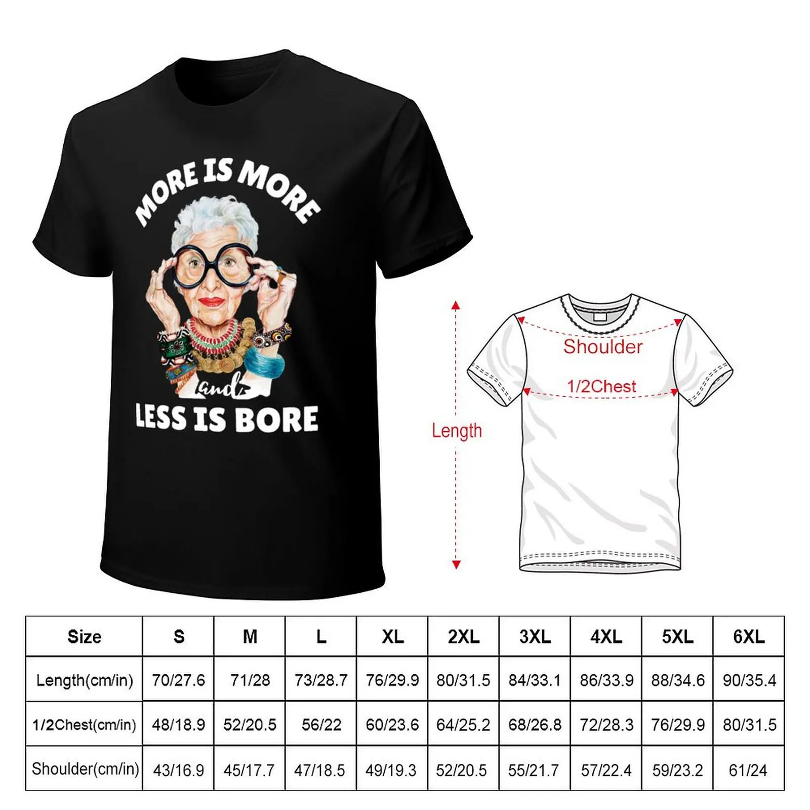 IRIS APFEL - More is more less is a bore T-Shirt Breathable Travel T-Shirt
