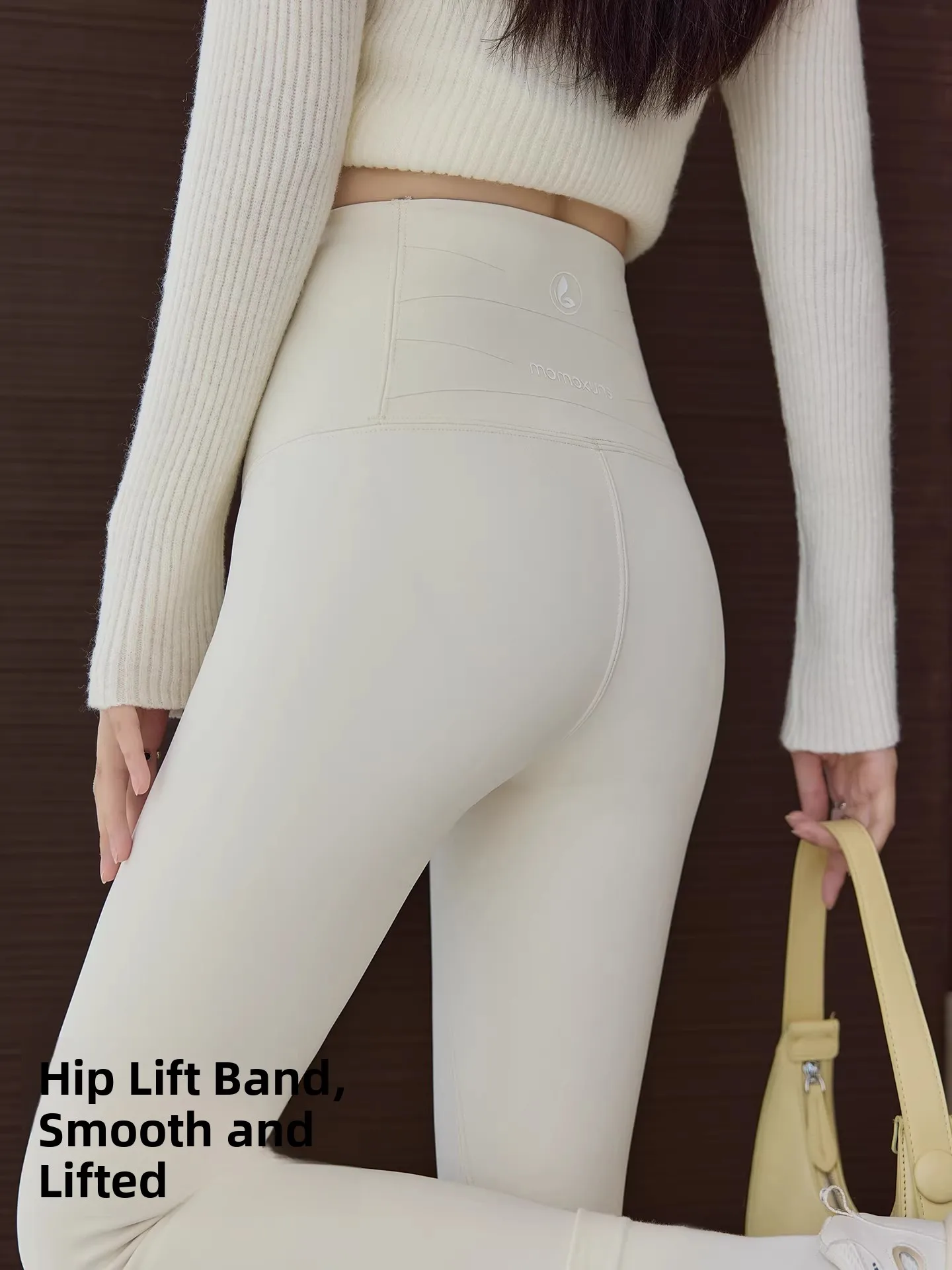 

High Waist Thiened Fce Yoga Pants Women's Autumn Winter New Sle Boting ark Pants Tummy Control Leg Slimming