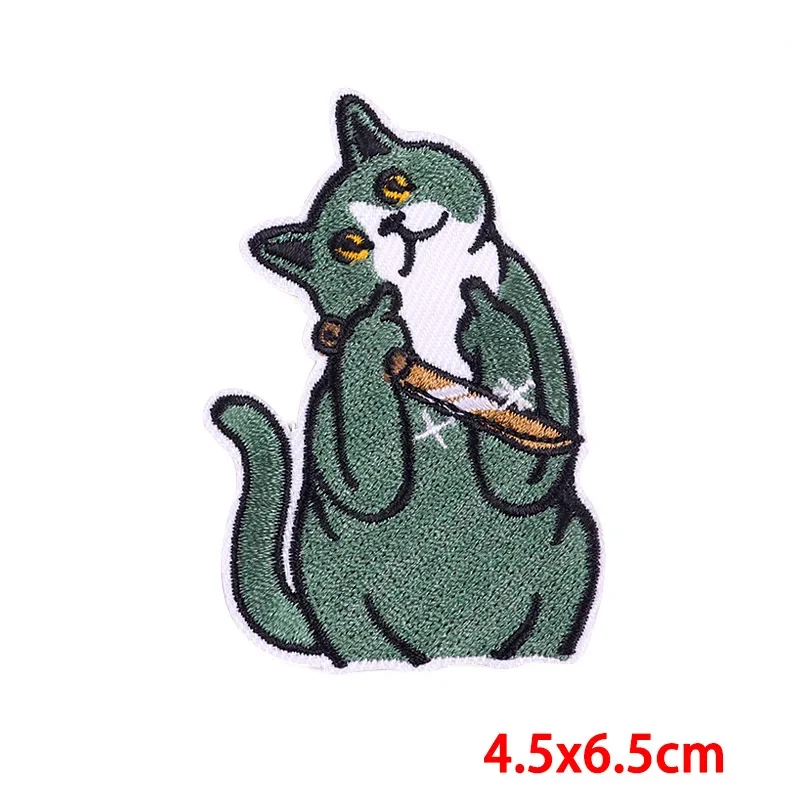 Iron On Patches for Clothes Skateboard Clothing Stickers Fabric Sewing Embroidered Patch Thermal Adhesive Applique Fusible