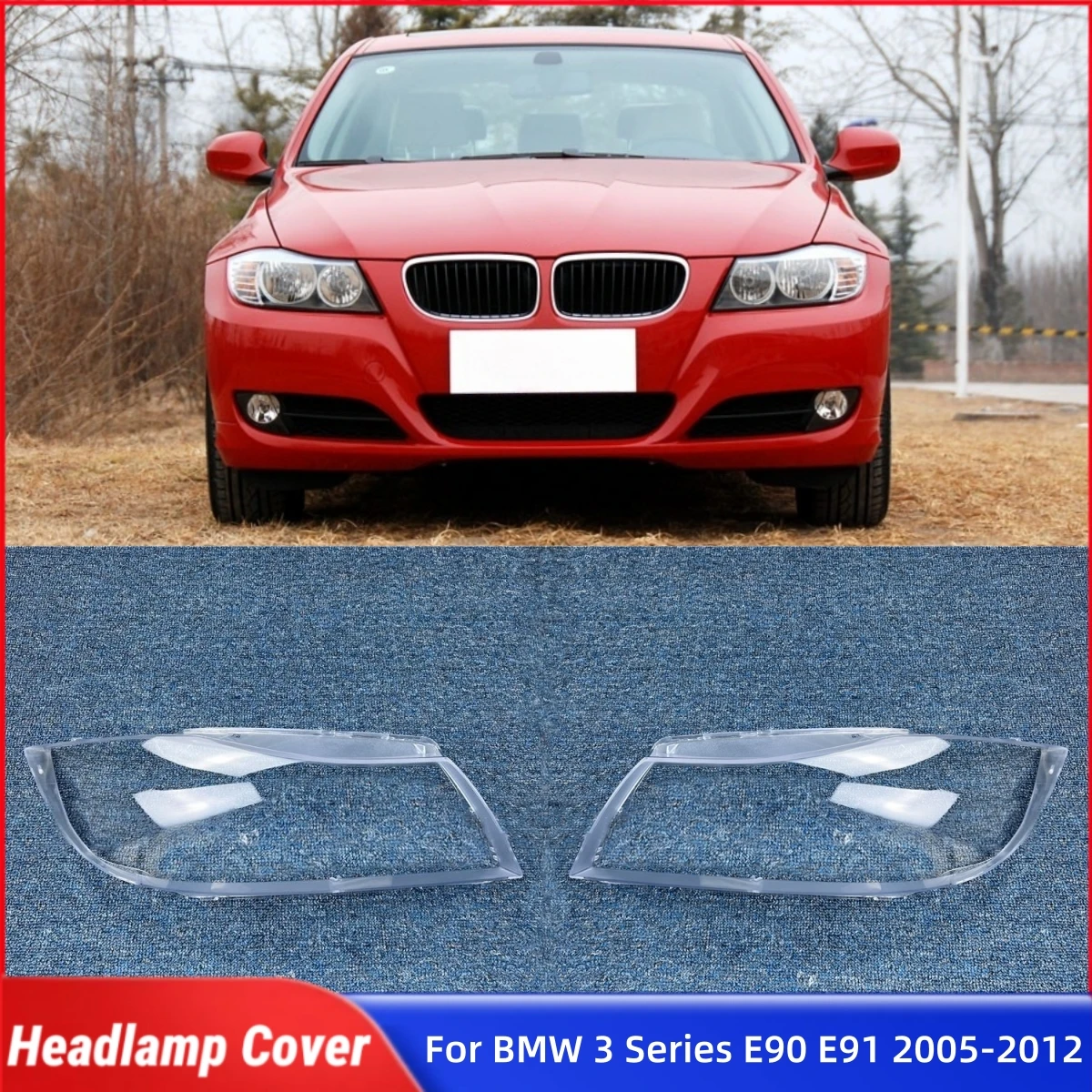 

Для BMW 3 серии E90 E91 318 320 325 328 335 2005 2006 2007 2008 2009 2010 2011 2012 автомобильные внутренние запасные части стекло передней лампы