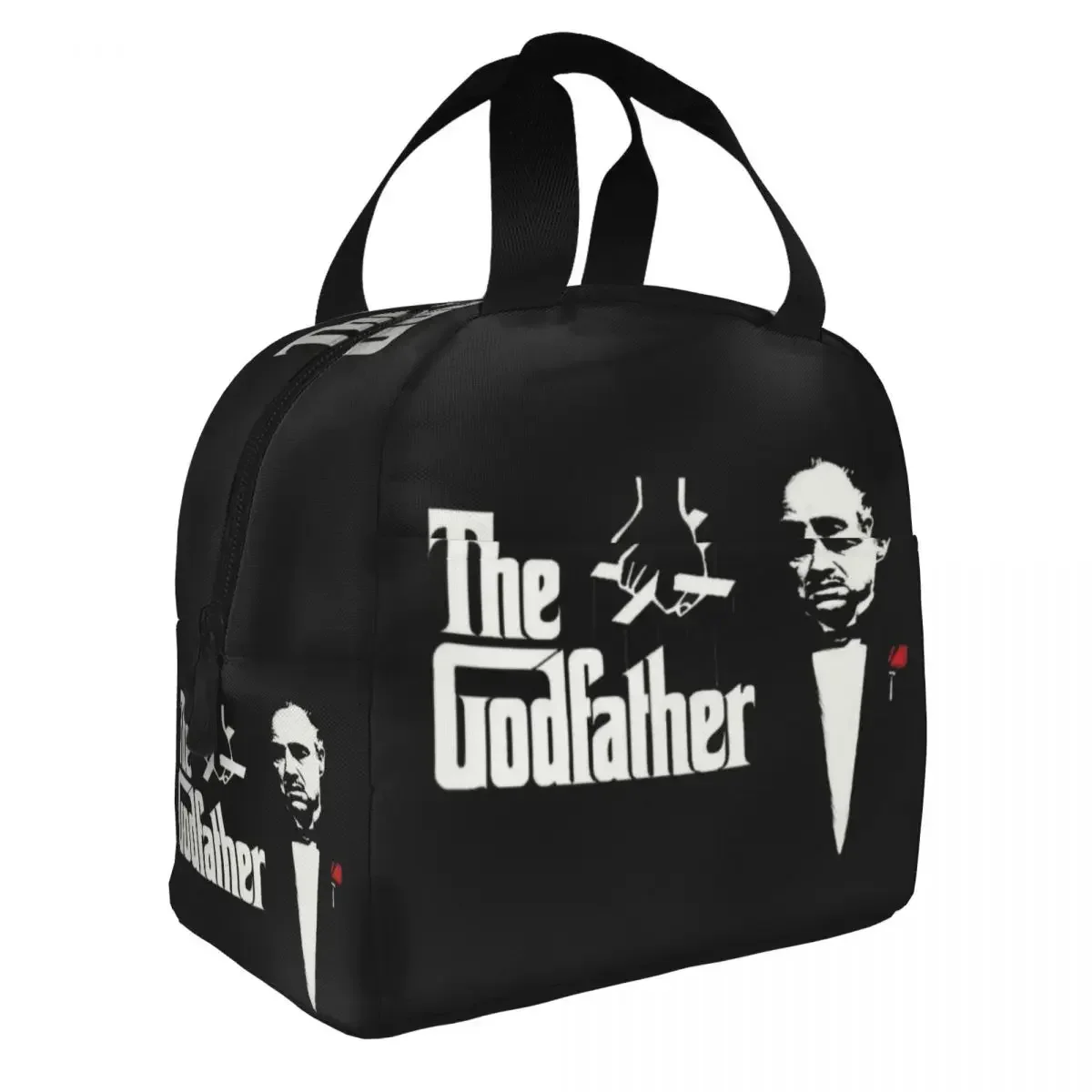 The Godfather Insulated Lunch Bag for Women Kids Gangster Movie Reusable Cooler Thermal Lunch Box Picnic Food Container Bags