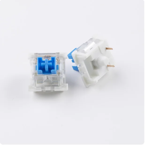 อะไหล่เพลาคีย์บอร์ดแบบกันฝุ่นไฮเทค สีน้ำเงิน