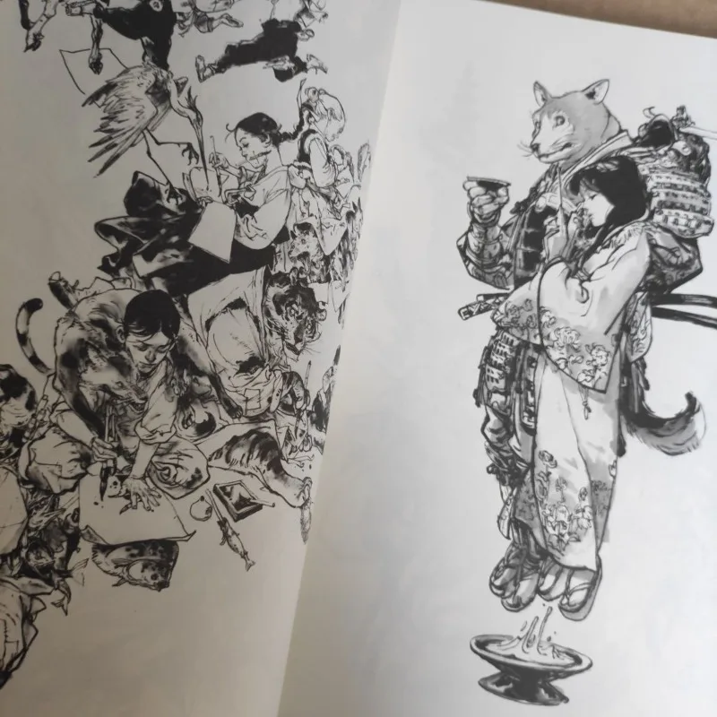 2024 Sketch Line Drawing English Version Book Korean Sketch Master Kim Jung-gi's Sketchbook