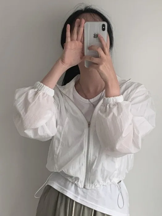 سترة نسائية أنيقة بأكمام طويلة وسحاب وحبل للربط، مناسبة للخريف، متعددة الاستخدامات ومريحة، بطول متوسط للمناسبات المختلفة #4