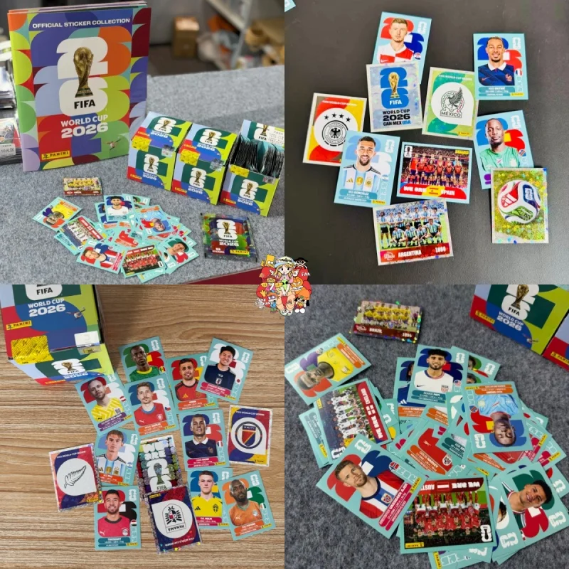 

2026 Panini Sticker Collection 7 Cards Per Pack + Professor Blind Box Soccer Album Rare Collectible Gift For Fans In Stock