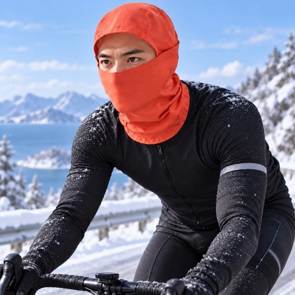 Heat Reactive Winter Balaclava Mask Breathable Full Cover Color Changing Headwear Windproof Dustproof Screen Cycling Face Shield