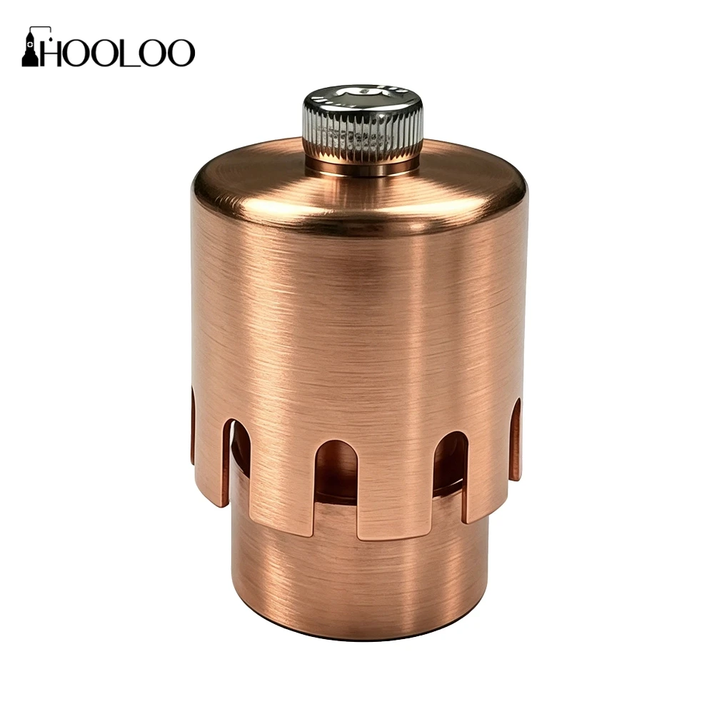 HOOLOO Copper Bubble Cap C10000 Red Copper Long Tail Bubble Cap For Bubble Plate Household Distiller Thickness 1.5mm