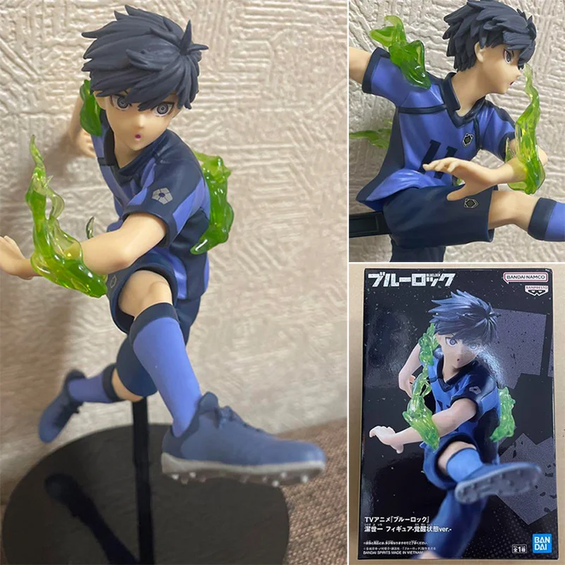 

Original Bandai Blue Lock Anime Figure - Isagi Yoichi Action Model Collectible Official Character Toy Birthday Gift For Fans