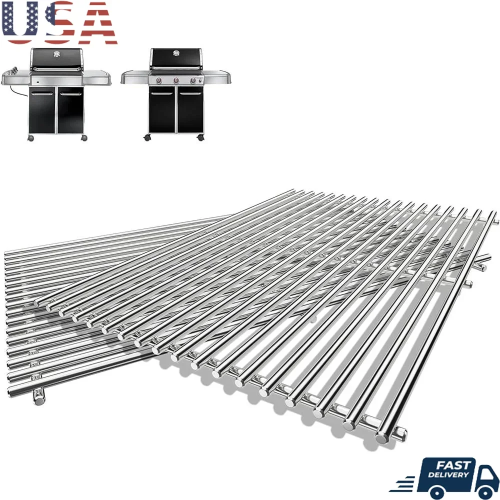 

19,5 "замена решеток для приготовления пищи SUS304 из нержавеющей стали Weber Genesis 300 серии E310 E320 E330 S310 S320 S330 Pit Boss PB700