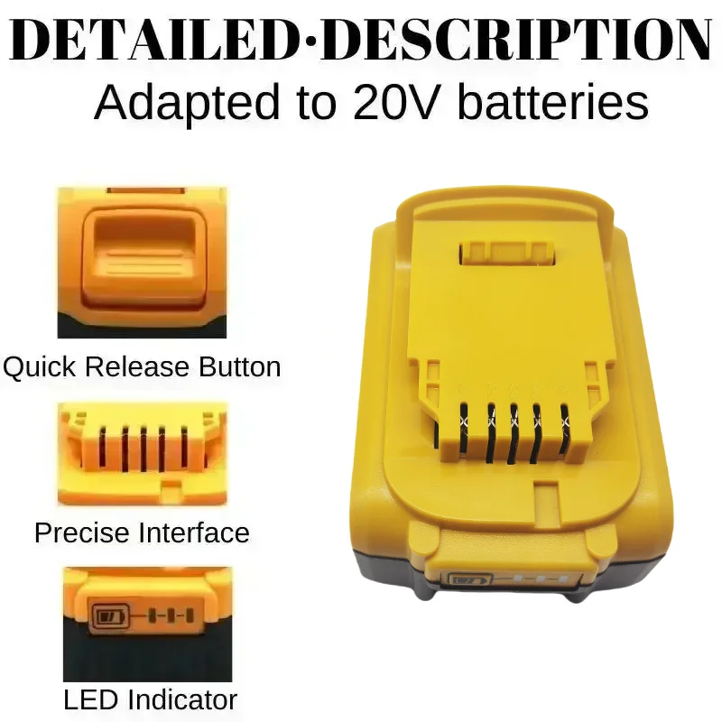 New 100% Original 20V 12.0Ah Lithium Replacement Battery For Dewalt 18V DCB180 DCB181 DCB200 DCB201 DCB206 Power Tools Battery