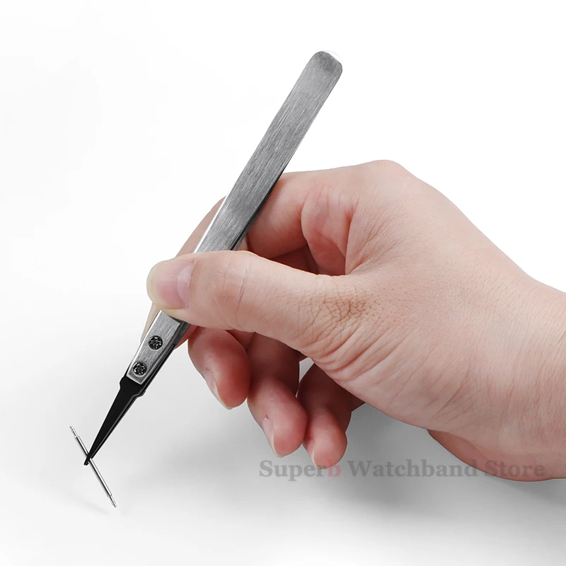 Watch Repair Tool for Watchmaker Straight Elbow Handle Stainless Antistatic Plastic Tweezers ESD-259 ESD-259A ESD-7A