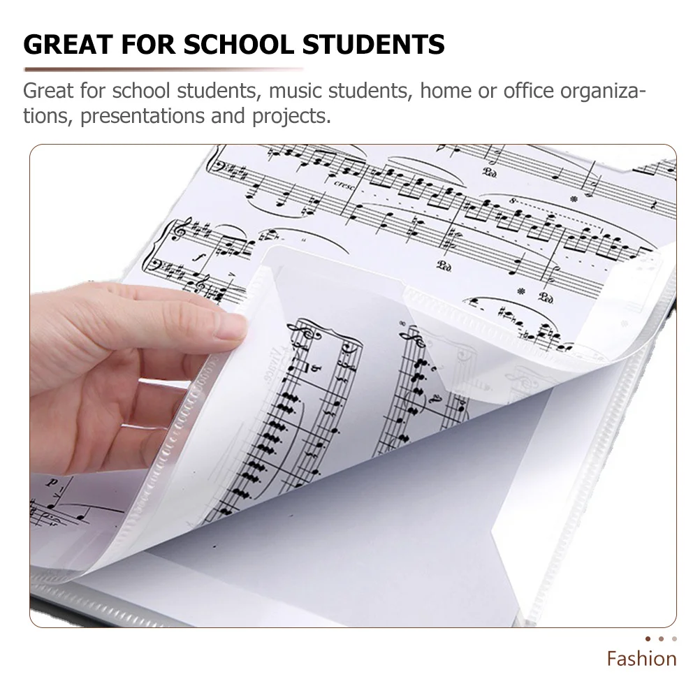 Music Folder for Choral Singers File Folders Musical Notes Choir Musician PVC Documents