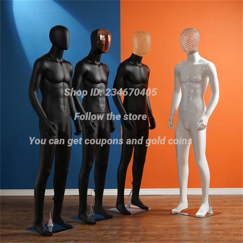 White Plastic ABS Male Body Hand Mannequins,Wedding Decorative,Realist Cloth Model Doll, Maniqui Stainless Chassis, E062, 4Style