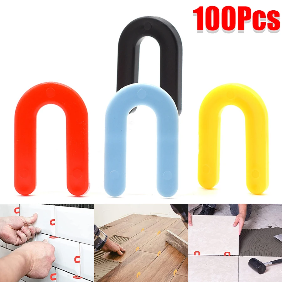 100pcs U Shaped Tile Leveling Shims 1/8