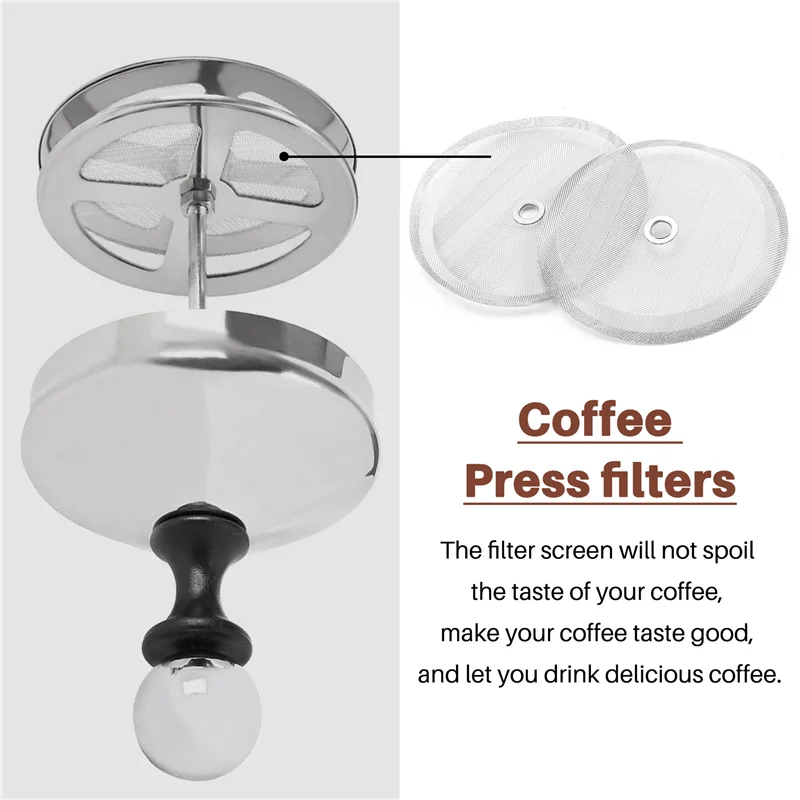 A94E-Сменный фильтр для французского пресса, многоразовый сетчатый фильтр из нержавеющей стали для кофеварок Bodum French Press