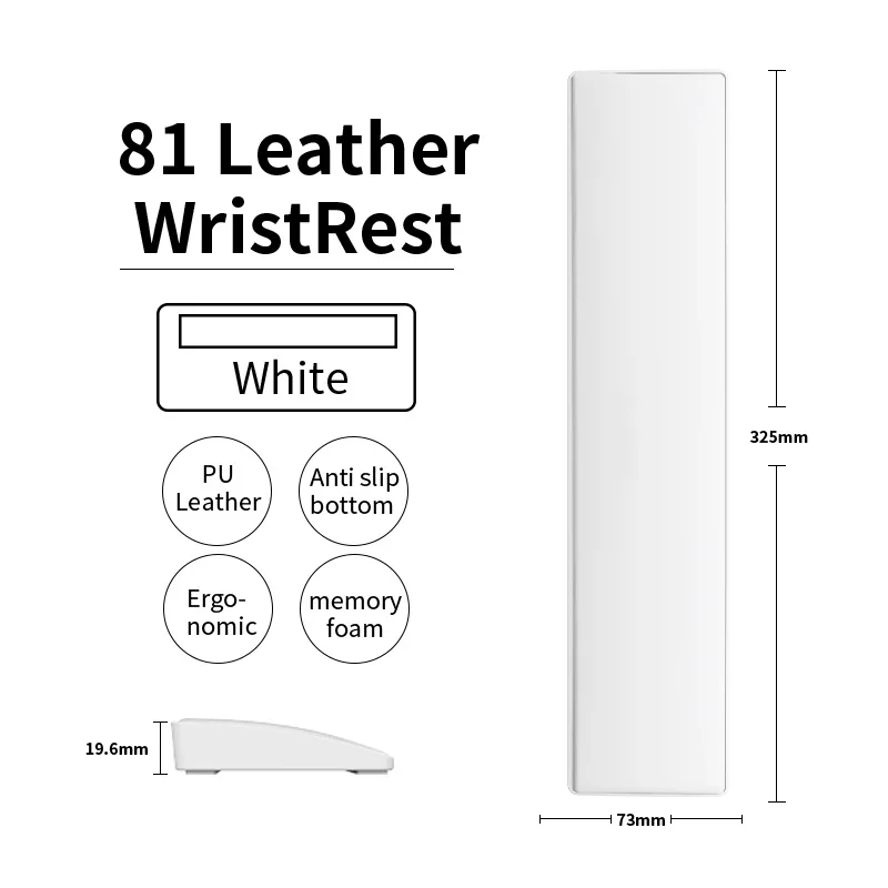 Poggiapolsi per tastiera meccanica Ajazz con layout al 75% Comodo 81 tasti Poggiapolsi antiscivolo antimacchia impermeabile