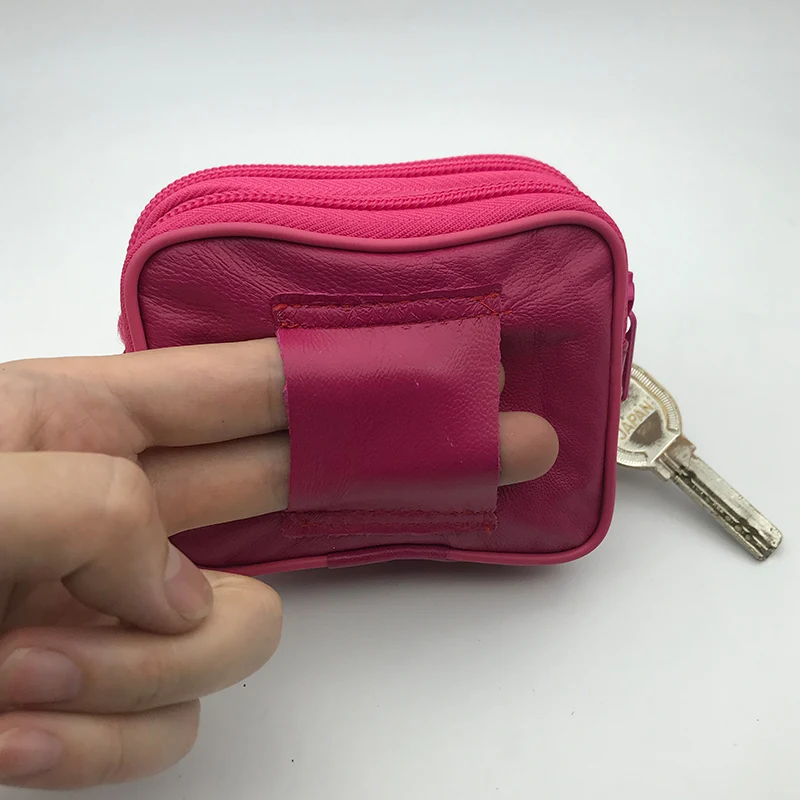 NICOLE & CO-funda con cremallera para hombre y mujer, Cartera de piel de oveja con cremallera para pasaporte, bolso de dinero, llavero, paquete de tarjetas, novedad de 2023