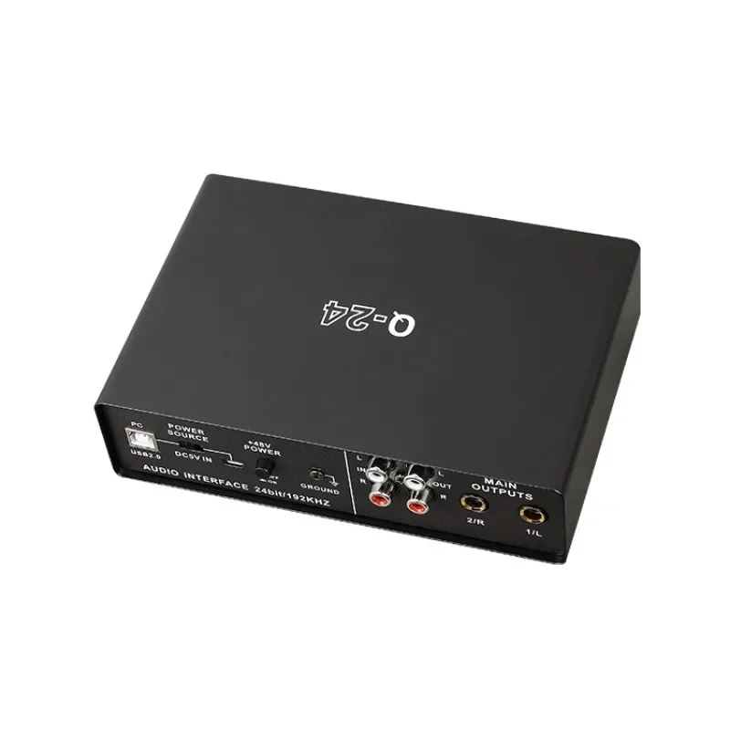 TEYUN Q-24 Professional Audio Sound Card with Monitor Electric Guitar Live Broadcast Recording for Studio Singing Computer PC